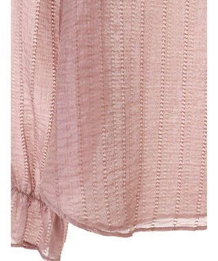 earth music&ecology キャンディースリーブシアーブラウス Dark Pink