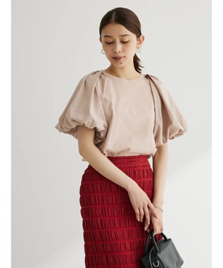 Green Parks ・ＳＵＧＡＲ　ＳＰＯＯＮ　バルーンスリーブＴシャツ Pink Beige