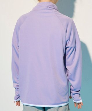 OP／FILA 【Ocean Pacific】フルジップ OPロゴラッシュガード ラベンダー