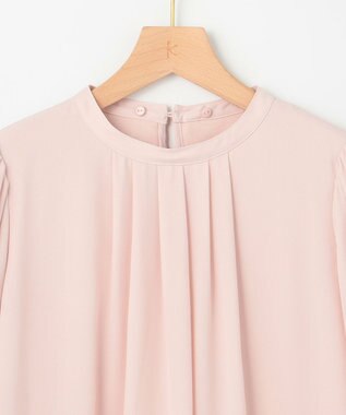 組曲 S 【WEB限定・2WAY】ジョーゼットシフォンレース襟 ブラウス ピンク系