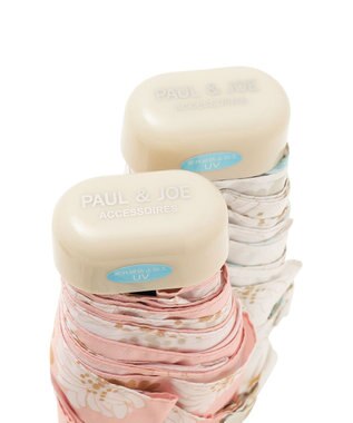 MOONBAT PAUL&JOE ACCESSOIRES(ポール＆ジョー アクセソワ) 折りたたみ傘 5段ミニ 総柄クリザンテーム ピーチ