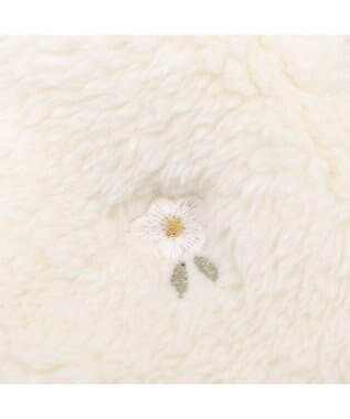 PET PARADISE ペットパラダイス ボア パンツつなぎ 《花刺繍》 小型犬 オフホワイト