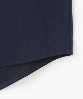 組曲 L ブラウスライクラッフル カットソー ネイビー系