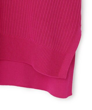 ICB L マーセライズコットンポロ ニット フューシャ