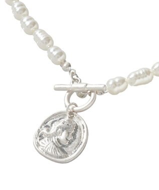 Green Parks コインパールマンテルネックレス Silver