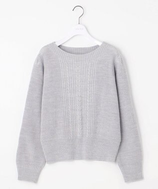 ANY SIS L 【セットアップ対応】スフレショート丈 プルオーバー ライトグレー