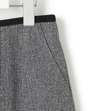 23区 L 【洗える】ツイーディーエトワール Aライン スカート グレー系