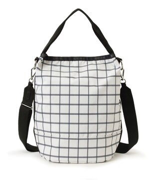 LeSportsac CONVERTIBLE BUCKET BAG/モノクラスチェック モノクラスチェック