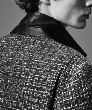 JOSEPH HOMME カスリライトツィード　ジャケット グレー系3