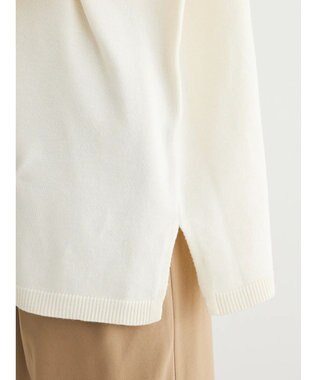 Green Parks もちやわ　ニットチュニック Off White