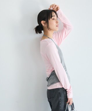 CRAFT STANDARD BOUTIQUE 2点セット/ホルターネック+ロンTee Light Pink