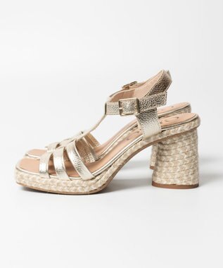 gaimo 【GAIMO/ガイモ】グルカ風ヒールサンダル/SIMONA-RS ゴールド