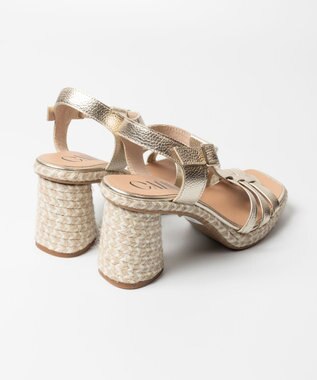 gaimo 【GAIMO/ガイモ】グルカ風ヒールサンダル/SIMONA-RS ゴールド