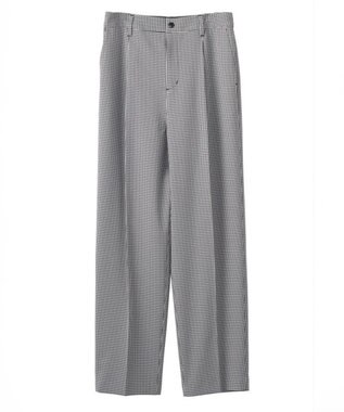 FORFORMO Stretch Tuck Pants  ストレッチタックパンツ チェックブラック