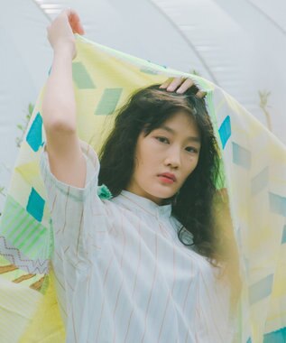 POLS KOKAGE フサスカーフ イエロー