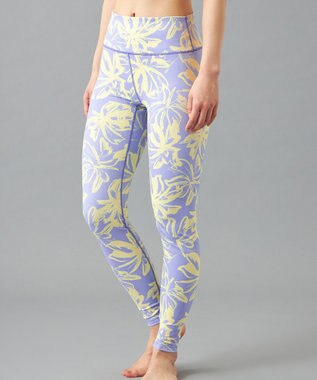 Chacott Chacott BALANCE Playful フラワーレギンス ラベンダープリント