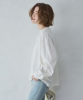 WEGO 【大好評により再入荷！】USPOLOだぼそでカラーロンT ホワイト