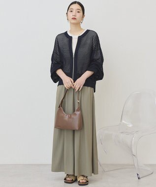 AMERICAN HOLIC 【選べる丈】ギャザースカーチョ【WEB限定カラー有り】 Khaki