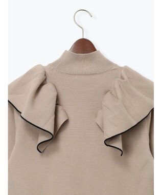Te chichi ラッフルフリルニット ベージュ