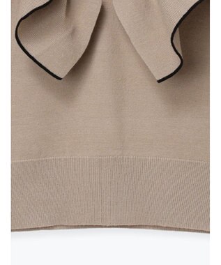 Te chichi ラッフルフリルニット ベージュ