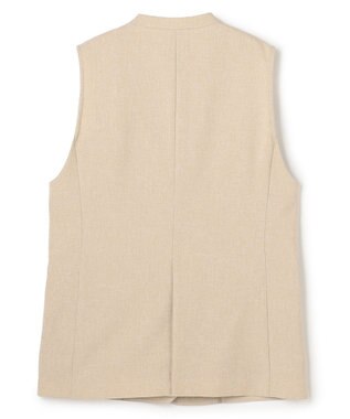 uncrave ウォッシャブルドライサップ ジレ シャンブレーベージュ