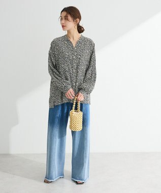 Green Parks サラフレブラウス（柄） Flower