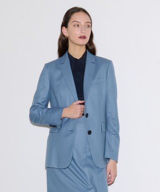 JOSEPH エアリーフランネル　ジャケット Cloudy Blue