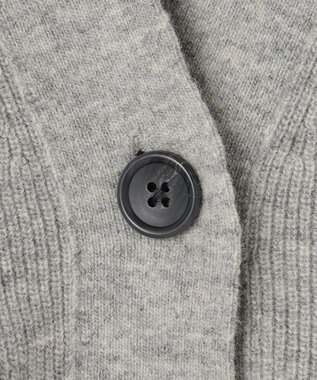 J.PRESS LADIES 【洗える】BUNNY Vネック カーディガン ライトグレー系