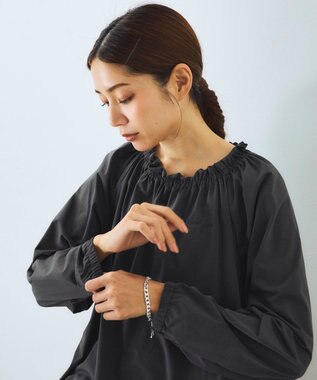 OP／FILA 【Kappa】デザインブラウスラッシュガード 上下セット ダークグレー