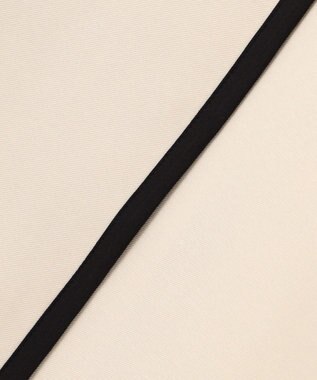 Feroux 【洗える】バイカラートリム ジャンパースカート ベージュ系