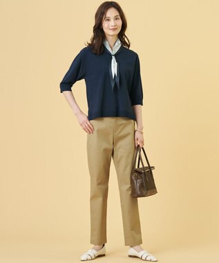 J.PRESS LADIES スエードコンビ トートバッグ ダークブラウン系