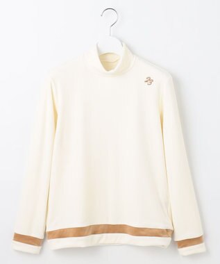 23区GOLF 【WOMEN】ベロア モックネック ホワイト系