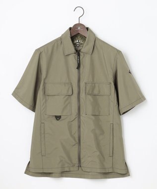 JOSEPH ABBOUD MOUNTAIN 【UNISEX】軽量/撥水 ZIP UPシャツ カーキ系