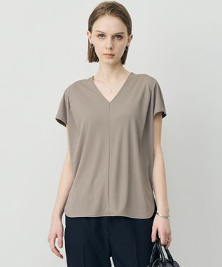 ICB L スパンプラチナム Vネックカットソー