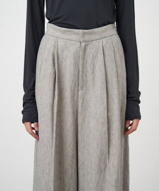 ATON LINEN RAMIE TOP | ワイドパンツ TOP GRAY