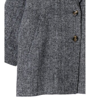 Green Parks ・ＥＬＥＮＣＡＲＥ　ＤＵＥ　ヘリンボーンミドルコート Gray