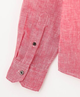 JOSEPH ABBOUD 【麻100％・軽い・涼しい】モイスチャーリネン シャツ レッド系