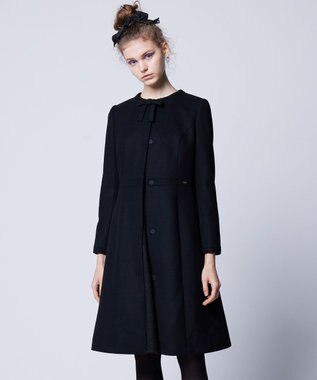 TOCCA 【WEB限定カラー有り】【消臭】MILKY PUFF リボンウールコート [WEB限定]ブラック系