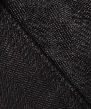 uncrave ヘリンボーン リネン ブルゾン（uncrave WHITE） ブラック