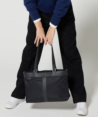 LA BAGAGERIE コンビ2WAYトートバッグ Mサイズ ネイビー