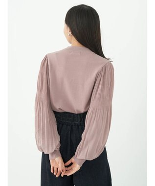 earth music&ecology マジョリカニットプルオーバー Pink Beige