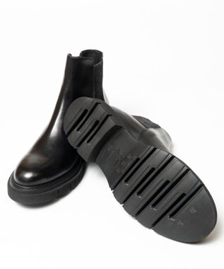 BONTRE 【LucaGrossi/ルカグロッシ】厚底サイドゴアショートブーツ ブラック