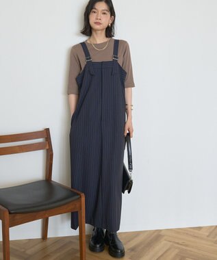 AMERICAN HOLIC ストライプジャンパースカート