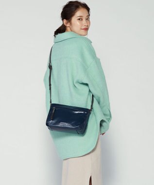 LA BAGAGERIE コーティングキャンバス ミニショルダーバッグ