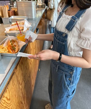 WEGO デニムオーバーオール デニム中濃色