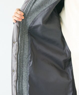 CRAFT STANDARD BOUTIQUE キルト切替フードコート Gray