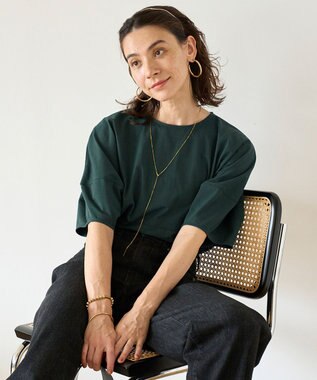 UNFILO ランタンスリーブ Tシャツ グリーン