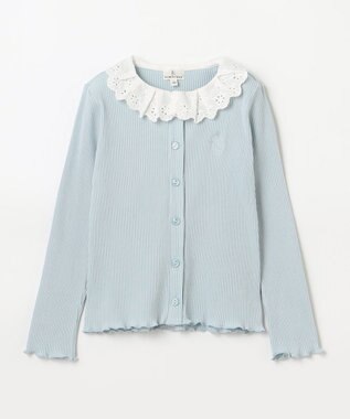 組曲 KIDS 【110-140㎝】フリルリブ2WAY トップス サックスブルー系