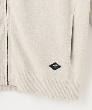 JOSEPH ABBOUD MOUNTAIN 【軽量/ソフト】ニットフリース スタンド ジップ ニット ライトグレー系