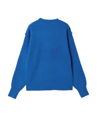 Green Parks 洗える　アゼ編みニットプルオーバー Blue